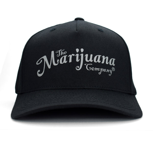 The Marijuana Company® Reflective Script Logo Cap (Black)